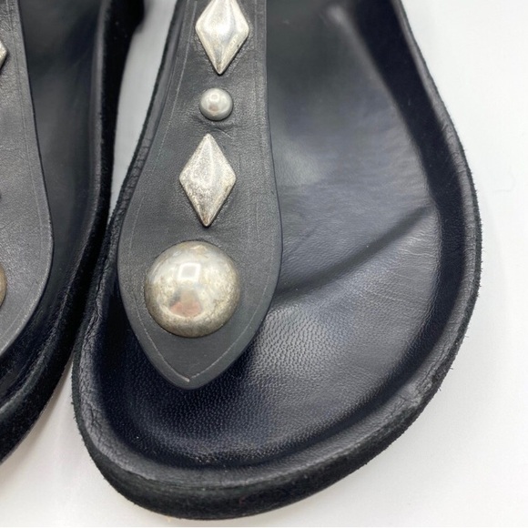 ISABEL MARANT ENAVY LEATHER STUD GLADIATOR SANDALS - Picture 3 of 14